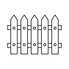 garden fence icon, garden fence vector illustration-simple illustration of garden fence, perfect for garden fence logos and icons