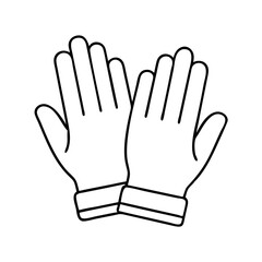 garden gloves icon, garden gloves vector illustration-simple illustration of garden gloves, perfect for garden gloves logos and icons