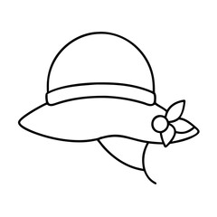 garden hat icon, garden hat vector illustration-simple illustration of garden hat, perfect for garden hat logos and icons