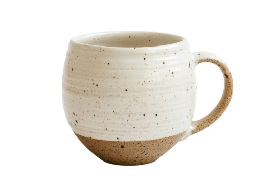 Rustic off white speckled mug stoneware handmade earthy tones coffee mug teacup cozy minimalist