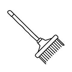 garden rake icon, garden rake vector illustration-simple illustration of garden rake, perfect for garden rake logos and icons