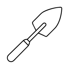 garden trowel icon, garden trowel vector illustration-simple illustration of garden trowel, perfect for garden trowel logos and icons