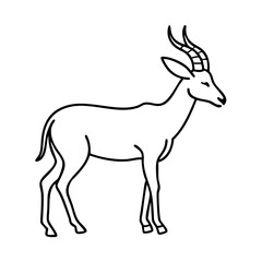 gazelle icon, gazelle vector illustration-simple illustration of gazelle, perfect for gazelle logos and icons