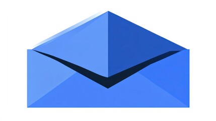 Blue Envelope Icon for Digital Communication and Messaging Ideal for Email Notifications and
