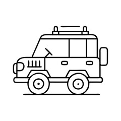 jeep safari vehicle icon, jeep safari vehicle vector illustration-simple illustration of jeep safari vehicle, perfect for jeep safari vehicle logos and icons