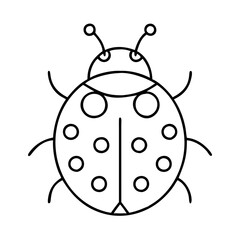 ladybug icon, ladybug vector illustration-simple illustration of ladybug, perfect for ladybug logos and icons