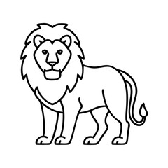 lion icon, lion vector illustration-simple illustration of lion, perfect for lion logos and icons