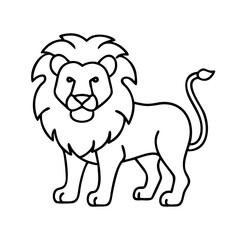 lion icon, lion vector illustration-simple illustration of lion, perfect for lion logos and icons