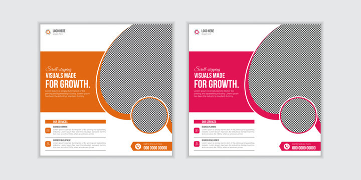 Corporate Success Story Social Media Template