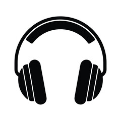 Minimalist Headphone Icon for Music and Audio