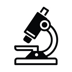 Microscope Outline Vector Icon