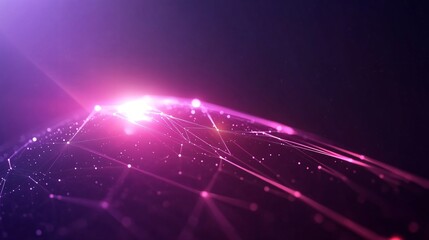 Fototapeta premium Vibrant light beams radiating in darkness, colorful abstract composition perfect for backgrounds and digital projects.