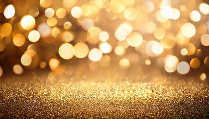 golden bokeh glamour abstract background © Lila