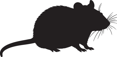 Dassie Rat Vector Silhouette