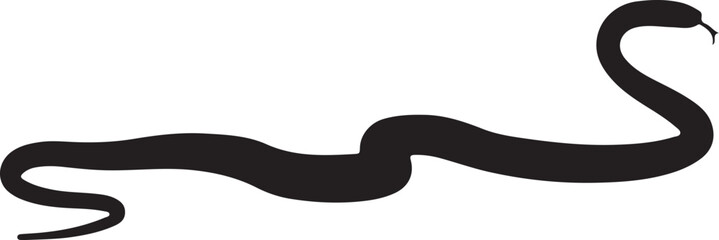 Racer Snake Vector Silhouette
