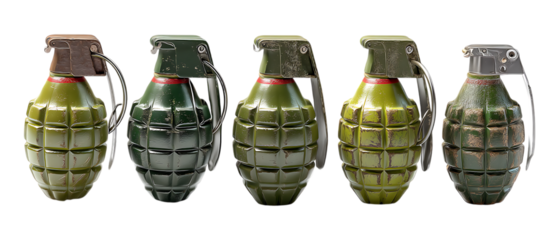 hand grenade isolated on white