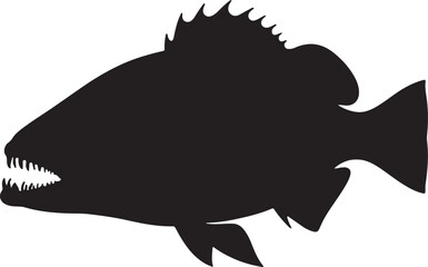 Viperfish Vector Silhouette