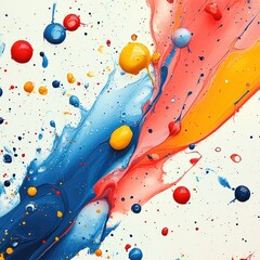 Splatter paint abstract background 