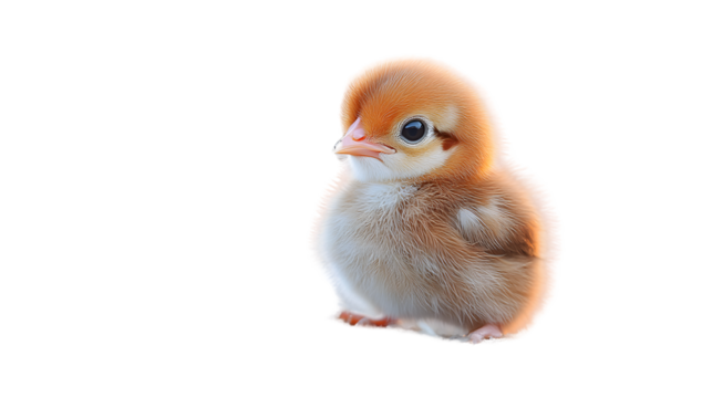 Adorable Baby Bird with Fluffy Feathers and Bright Eyes Perfect for Nature and Wildlife Themes