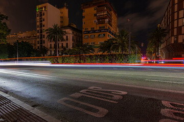 Streets in central Malaga during a power outage in Spain