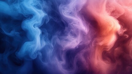 Obraz premium Abstract cloud of mixing inks, floating and swirling, transparent effect