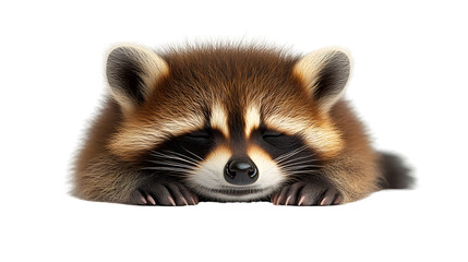 Obraz premium Adorable Baby Raccoon Sleeping Peacefully