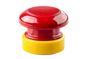 Red and Yellow Stamp Bold Design Office Supplies