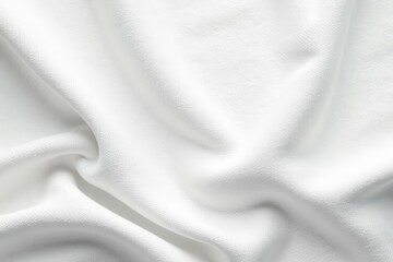 Smooth, subtly textured white cotton fabric background, art, clean