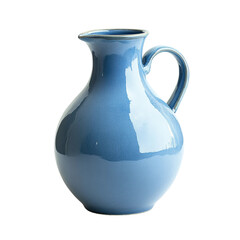 Ceramic pitcher display still life bright isolated on transparent background