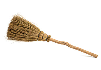 HighQuality Image of a Traditional Straw Broom for Cleaning Cut Out Transparent Png