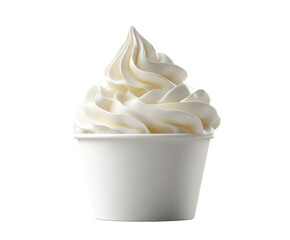 Whipped cream delight dessert shop food isolated on transparent background