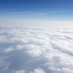 A tranquil sea of clouds moving infinitely above an endless plain.