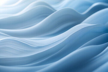 Fototapeta premium Serene Blue Abstract Background with Soft Flowing Waves and Gentle Gradient for Calm Design Projects, High-Quality Texture Ideal for Wellness Branding and Tranquil Visual Presentations, Versatile Mini