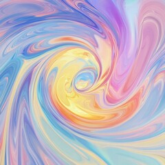 Obraz premium Swirling Colors of Pastel Rainbow Liquid Abstract Background