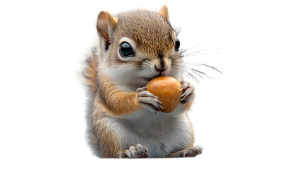 Obraz premium Adorable Squirrel Holding a Nut Wildlife Photography Nature Lovers Delight HighQuality Ani