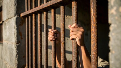close-up-detail-of-prison-bars-and-a-pair-of-hands