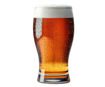 Enjoying refreshing beer in a cozy pub vibe isolated on transparent background