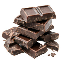 Indulging in dark chocolate delights kitchen food culinary isolated on transparent background