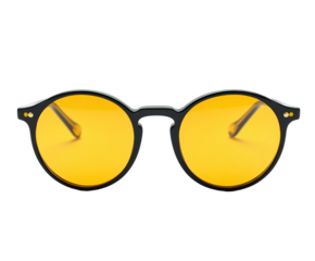 Sporty sunglasses in focus product bright mood isolated on transparent background