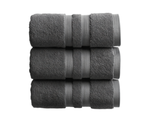 Towel stacking technique home bathroom product textures isolated on transparent background