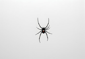 Obraz premium Small Black Spider on White Background HighResolution Stock Photo Cut Out Transparent Png