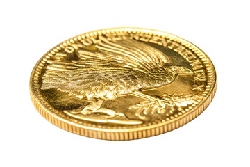 Gleaming Gold Coin Exquisite Detail Bird Design Precious Metal Wealth