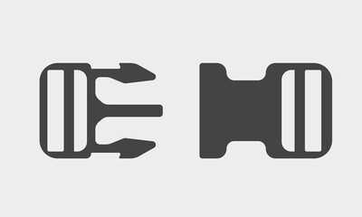 Buckle Up Icon Iilustration on white background