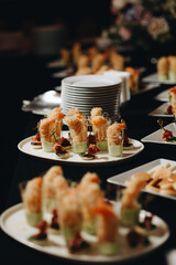 Elegant Appetizer Display at Catering Event