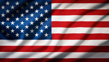 Obraz premium the american flag with stars and stripes