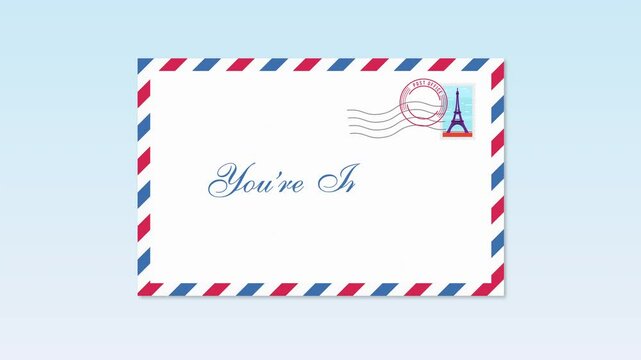 You are Invited Airmail Invitation Envelope