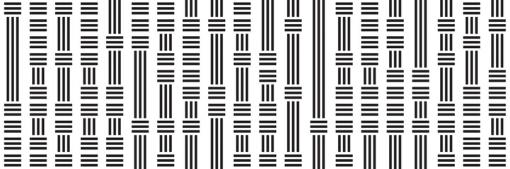 Black and white checkered pattern . Chess pattern . Black and white square background . Checkered wallpaper . Vector illustration