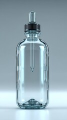 Clear liquid in dropper bottle