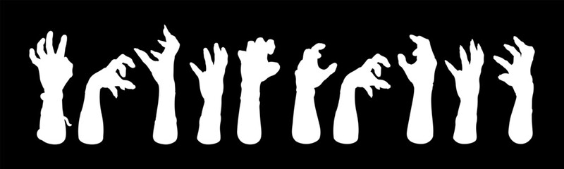 Creepy Zombie Hand Silhouettes