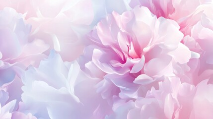 Obraz premium Delicate pastel floral blossoms in soft light.